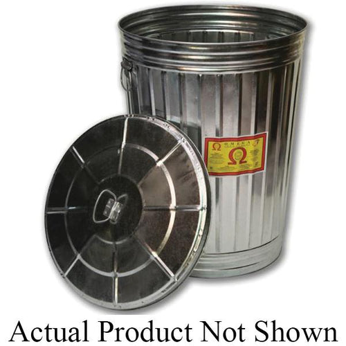Omega Industrial OTSC-10 Trash Can 10 Gal Galvanized
