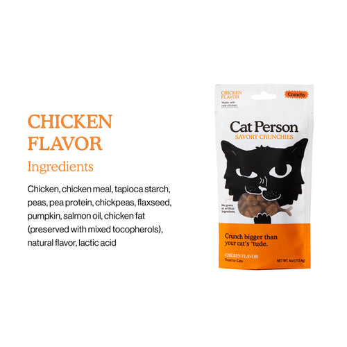 Weruva Cat Person Chicken Savory Crunchies Cat Treats