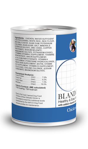 Dave's Pet Food Restricted Diet Bland For Dogs – Chicken and Rice