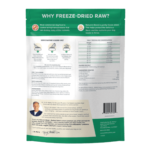 Dr. Marty Nature’s Blend Radiant Select Premium Freeze-Dried Raw Dog Food