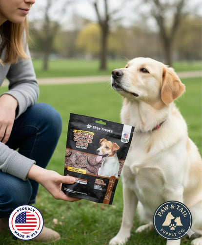 Elite Treats All Natural Chicken Gizzard Chips for Dogs