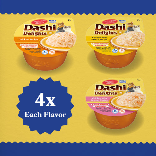 Inaba Dashi Delights Chicken Variety Pack Cat Treat