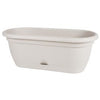 Lucca Window Box, Self-Watering, Pebble Stone Plastic, 18-In.