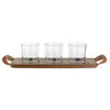 Natural Succulent Flight Planter Holder, 4.3 x 18-In.