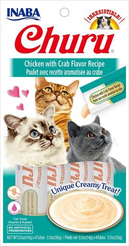 Inaba Churu Purée Chicken with Crab Flavor Cat Treats