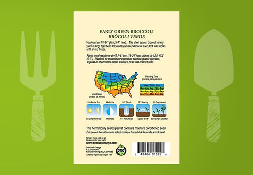 SEEDS OF CHANGE™ ORGANIC EARLY GREEN BROCCOLI SEEDS
