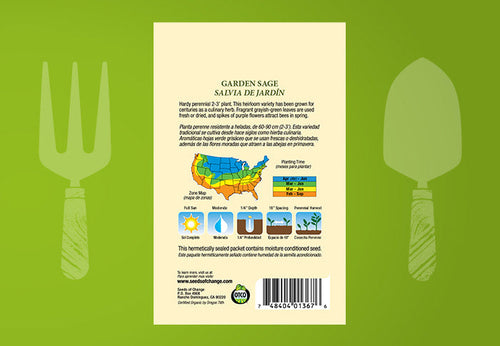 SEEDS OF CHANGE™ ORGANIC GARDEN SAGE SEEDS
