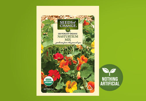 SEEDS OF CHANGE™ ORGANIC NASTURTIUM MIX FLOWER SEEDS