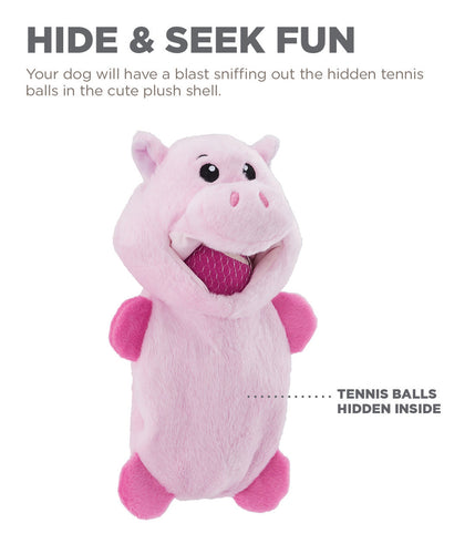 Outward Hound Ball Hogz Hide and Seek Dog Toy (3.9 H x 14.2 L x 6.3 W)