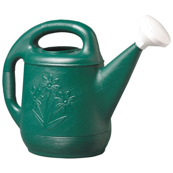 PLASTIC WATERING CAN (2 GAL CAPACITY, GREEN)