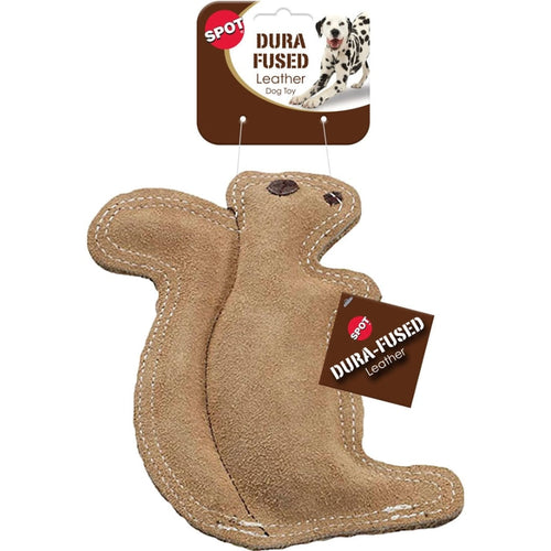 Spot Dura-Fused Leather Squirrel (7.25 IN, TAN)