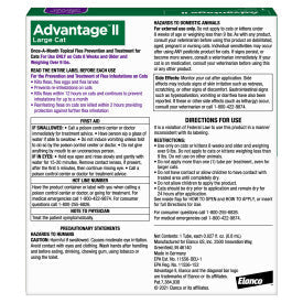 Advantage II Large Cat Flea Treatment & Prevention (4 Count)