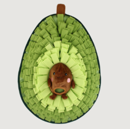 Injoya Avocado Pal Snuffle Mat for Dogs (4.72'' H x 6.69'' L x 5.12'' W, Polyester)