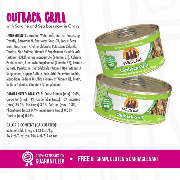 Weruva Outback Grill With Trevally and Barramundi Canned Cat Food