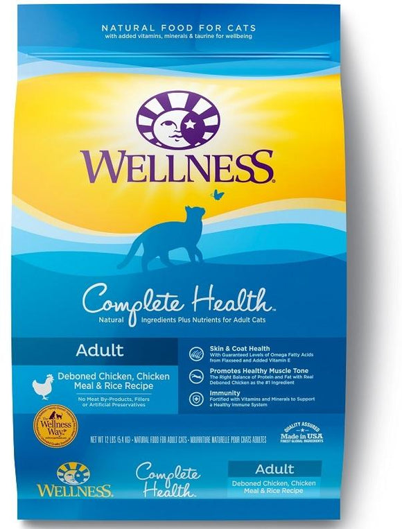 Wellness Complete Health Natural Chicken and Rice Recipe Dry Cat Food