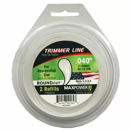 Maxpower  040 X 40' White Round Cut Trimmer Line