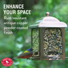 Perky-Pet® Antique Copper Finish Lantern Feeder - 2.5 lb Seed Capacity