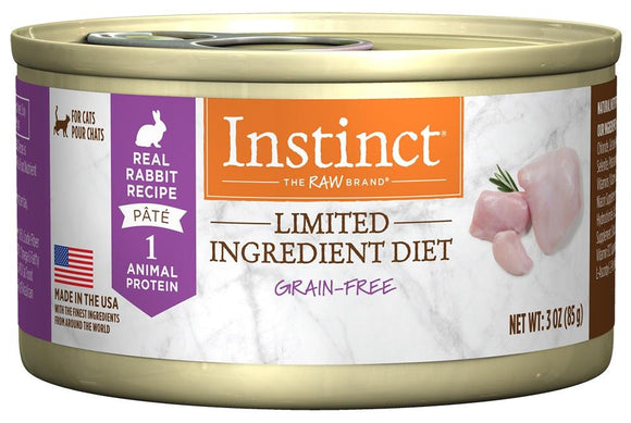 Nature's Variety Instinct Grain Free LID Rabbit Canned Cat Food