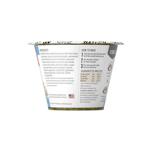 The Honest Kitchen Grain Free Limited Ingredient Turkey Recipe Dehydrated Dog Food Cups
