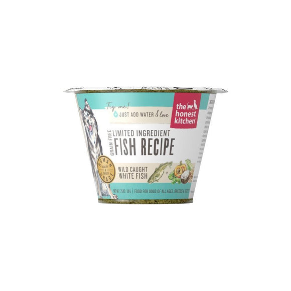 The Honest Kitchen Grain Free Limited Ingredient Fish Recipe Dehydrated Dog Food Cups