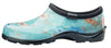 Sloggers Women's Waterproof Comfort Shoes Floral Fun Turquoise (Size 6)