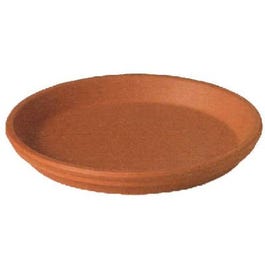 Natural Terra Cotta Clay Saucer, 11-In.