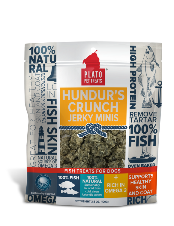 Plato Hundur’s Crunch Jerky Minis Fish Dog Treats