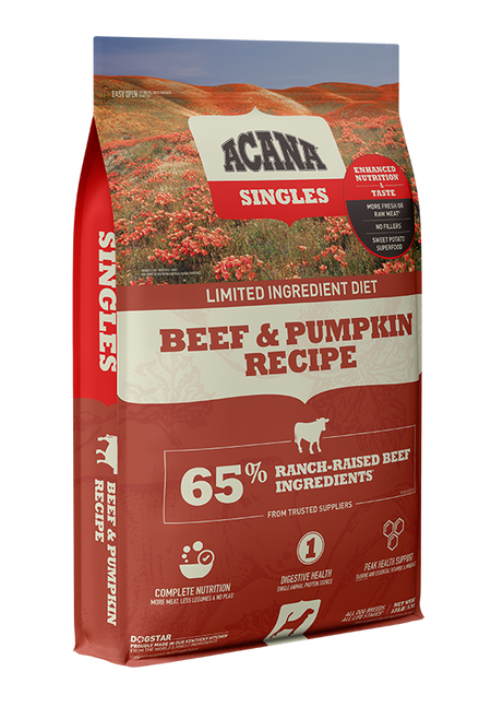 ACANA Singles Beef & Pumpkin Recipe Dry Dog Food