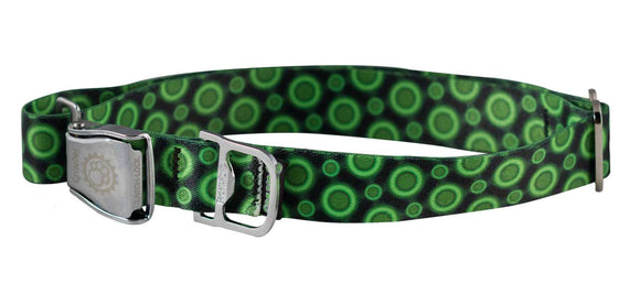 Cycle Dog Ecoweave Green SpaceDots Dog Collar