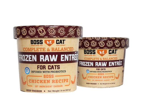 Boss Cat® Complete and Balanced Raw Entrée Deli Cups Chicken Entree (8-oz)