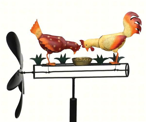 Gift Essentials Pecking Chickens Whirligig