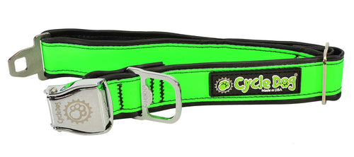Cycle Dog Green MAX Reflective Dog Collar