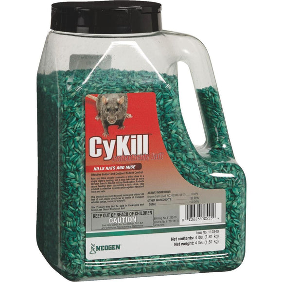 CyKill Seed Meal Bait Rat And Mouse Poison, 4 Lb.