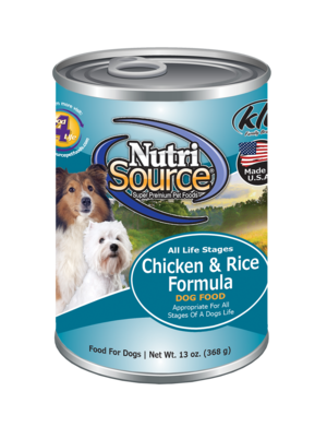 NutriSource Pet Foods Adult Chicken & Rice Formula Healthy Wet Dog Food (13 Oz - Single)