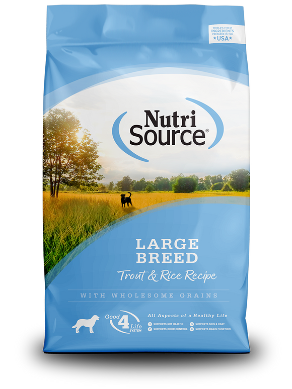 NutriSource Large Breed Trout & Rice Recipe Dog Food