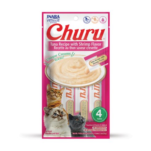 Inaba Churu Tuna Recipe with Shrimp Flavor Cat Treat