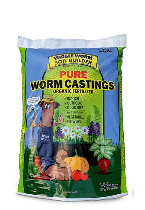 UNCO Wiggle Worm Soil Builder Pure Worm Castings Organic Fertilizer (15 Lb.)