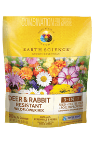 Earth Science Deer & Rabbit Resistant Flower Mix 3-in-1 Formula