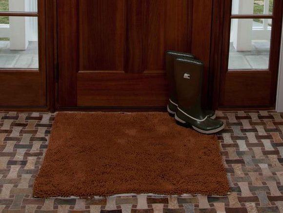 Soggy Doggy Plain Caramel Absorbent Doormat in Large and Extra-Large