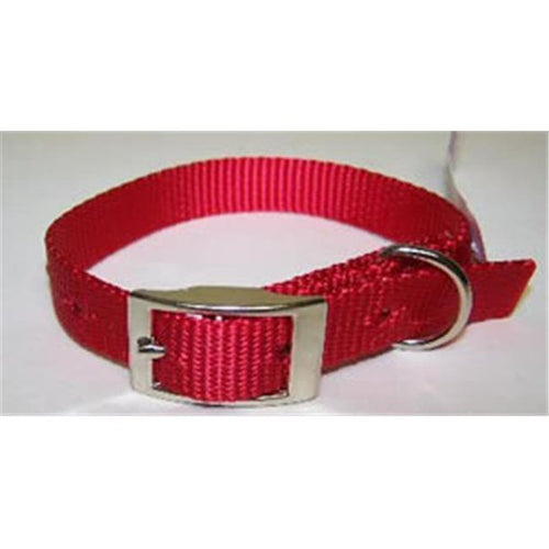 Leather Brothers No.103N RD12 Nylon Collar 5/8 X 12in Red