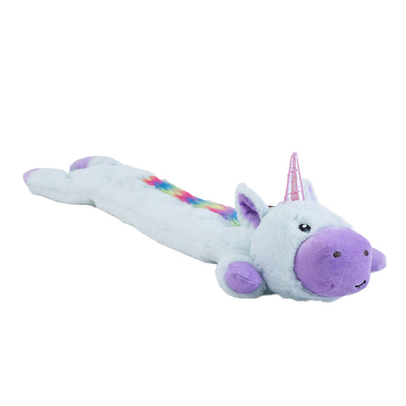 Outward Hound Longidudes Unicorn Plush Dog Tug Toy (Unicorn - Blue)