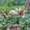 Eangee Home Design Garden Stake Butterfly Rainbow (m9003) (8 × 1 × 24 in, Multi Color)