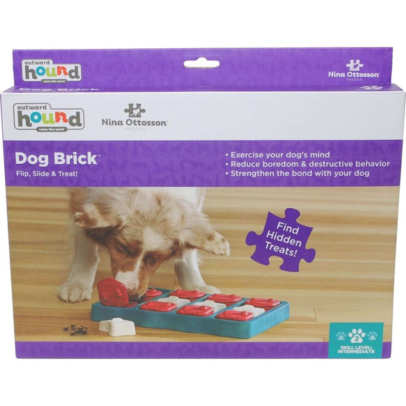 Nina Ottosson Dog Brick Puzzle Game (Level 2 - Intermediate)