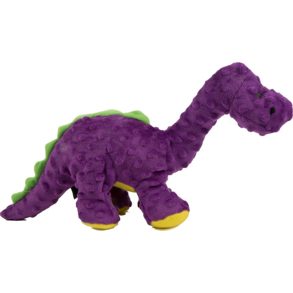 GODOG DINOS BRUTO DURABLE PLUSH SQUEAKER DOG TOY