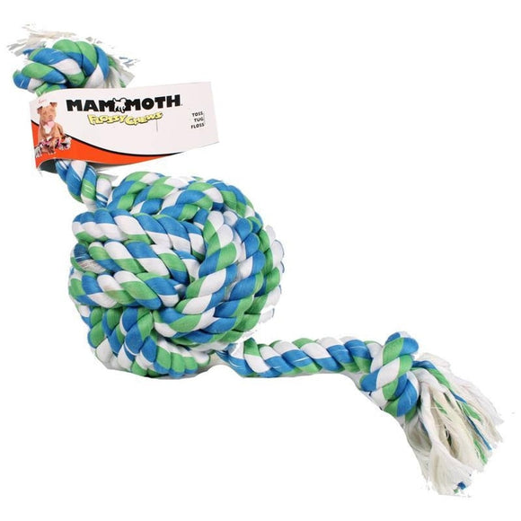 MAMMOTH FLOSSY CHEW MONKEY FIST BALL W/ROPE ENDS