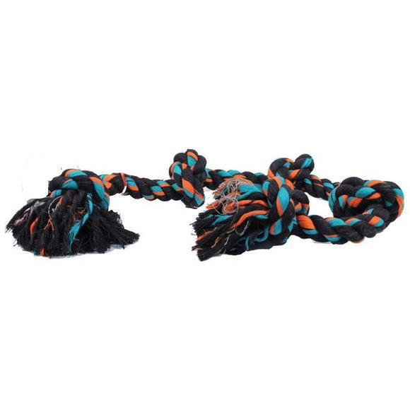 MAMMOTH FLOSSY CHEWS COLOR 3 KNOT ROPE TUG